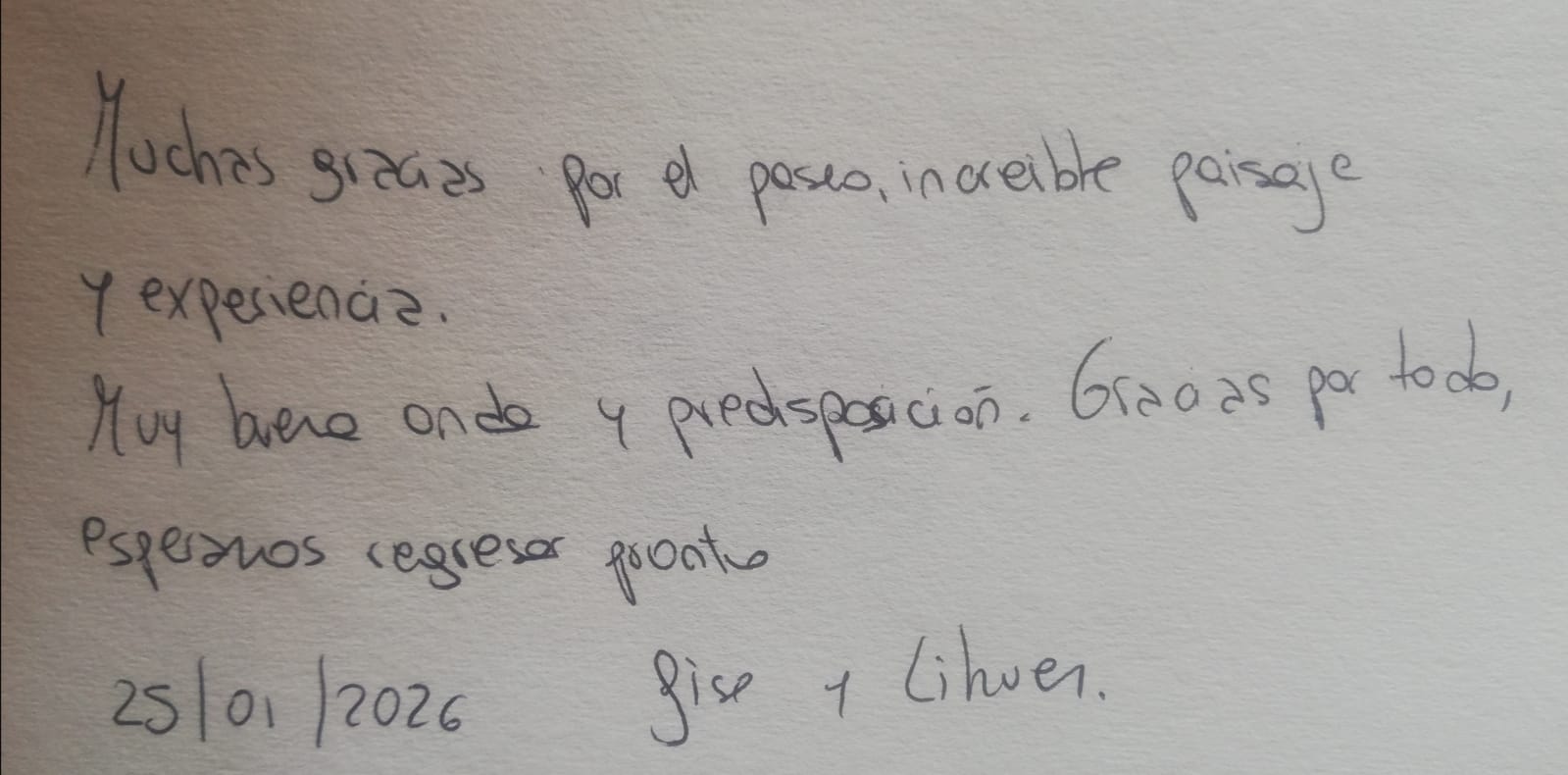 Testimonio Gise & Lihuen